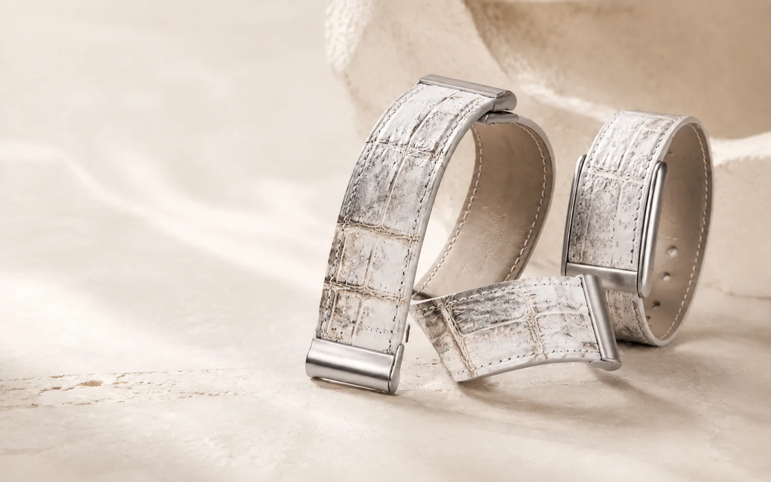 Himalayan crocodile leather WHOOP straps